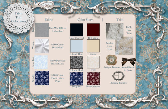 Fabric/Color Story/Trims